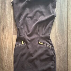 MICHAEL Michael Kors Brown Strapless Sheath Dress